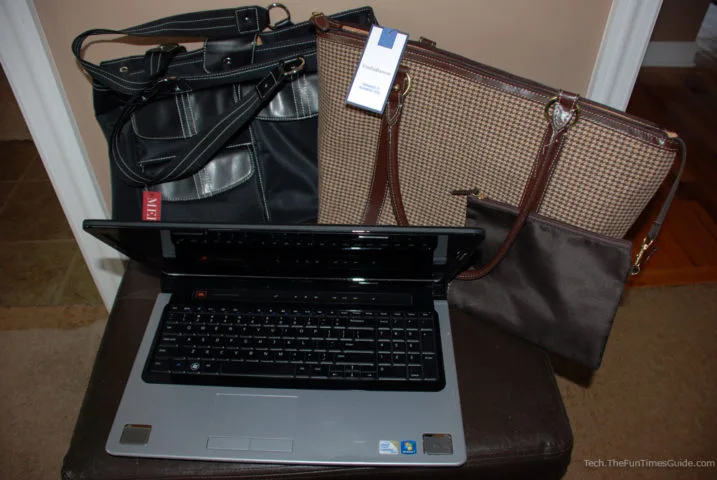 Laptop handbags for a 17-inch computer. photo by Lynnette at TheFunTimesGuide.com