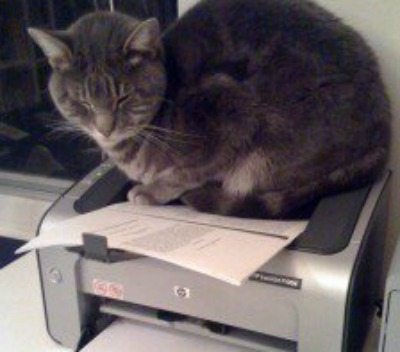 printer on