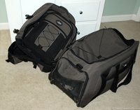 Skyway rolling duffel bag and matching Skyway tech bag