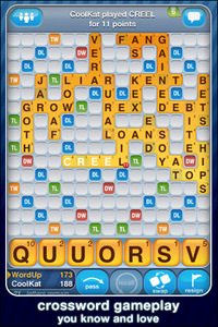 words with friends screenshot